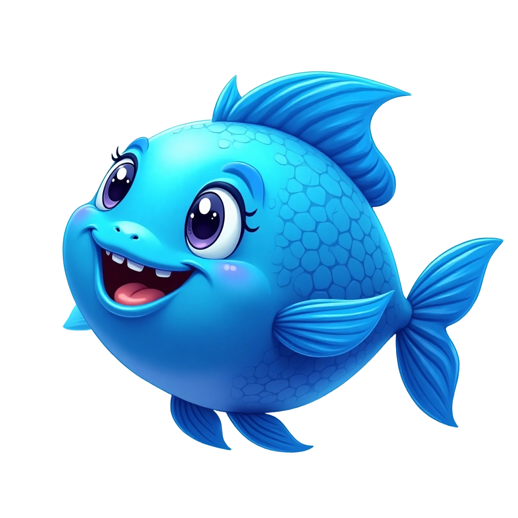 Happy Blue Fish